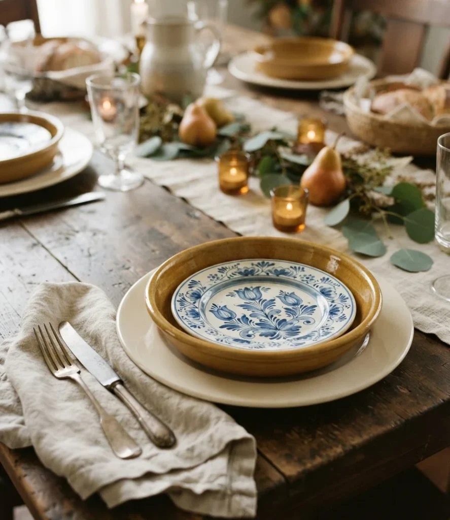 Delft-Style Blue Floral