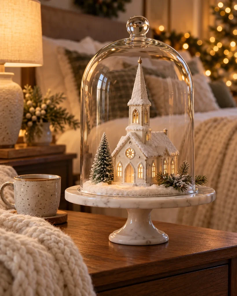 Footed Cake Stand Cloche Vignettes