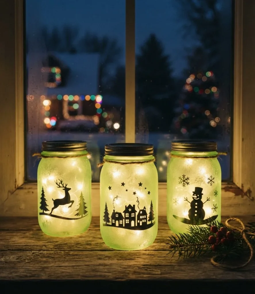 Frosted Lime Mason Jar