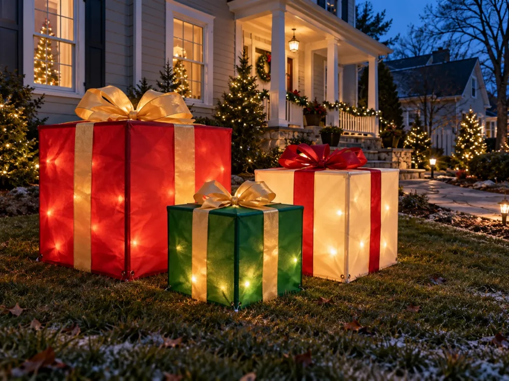 Giant PVC-Framed Gift Boxes in Waterproof Vinyl