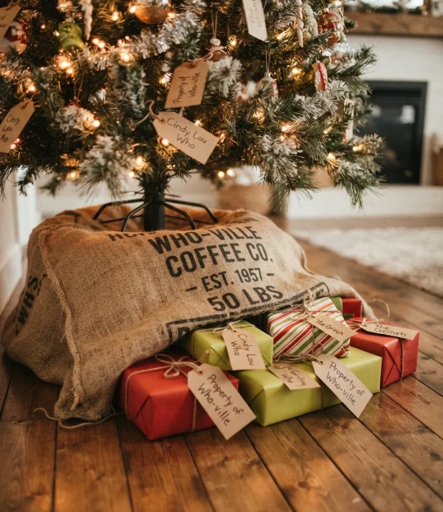Grinch-Sack Tree Skirt