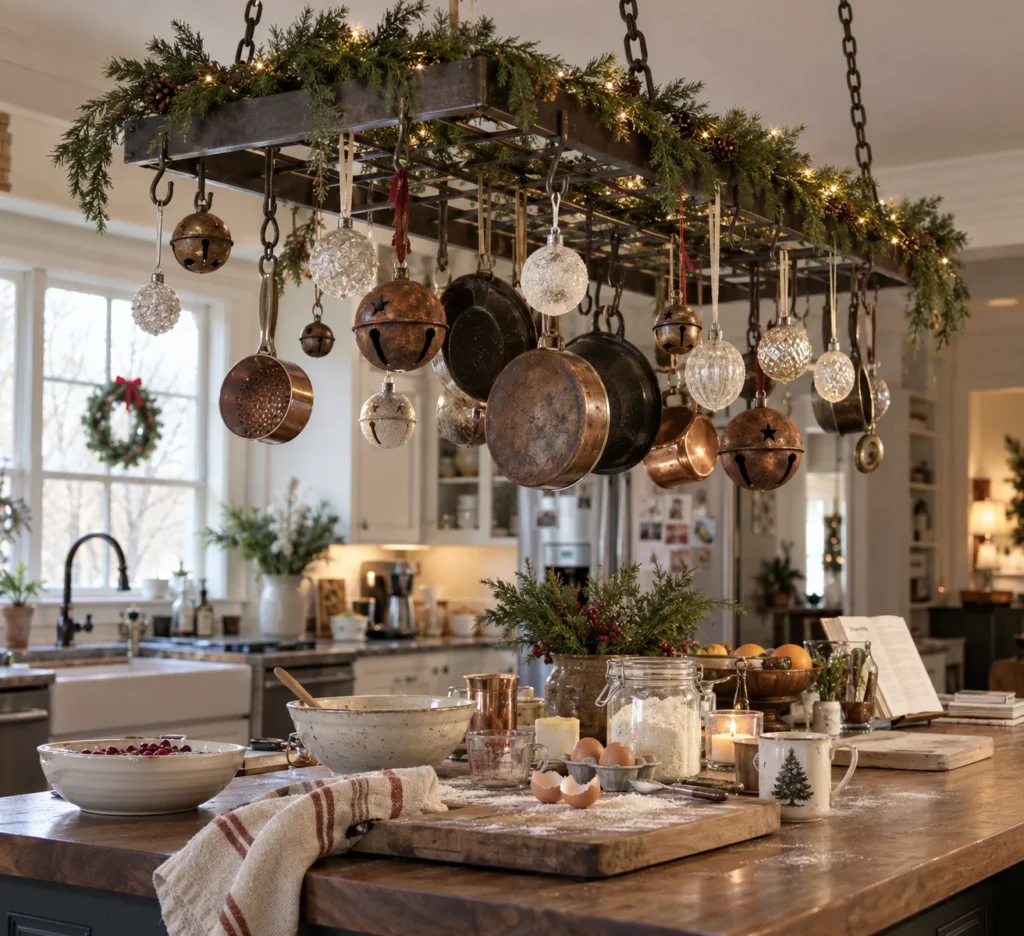 Kitchen Island Pot Rack