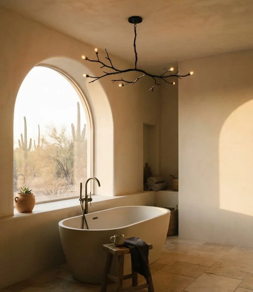 Minimalist Wrought-Iron Branch Lighting
