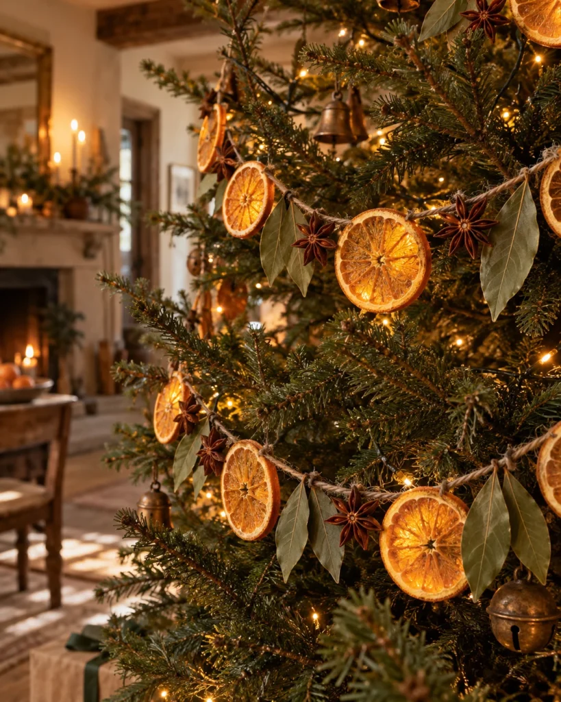 Orange Wheel, Bay Leaf and Star Anise Garland