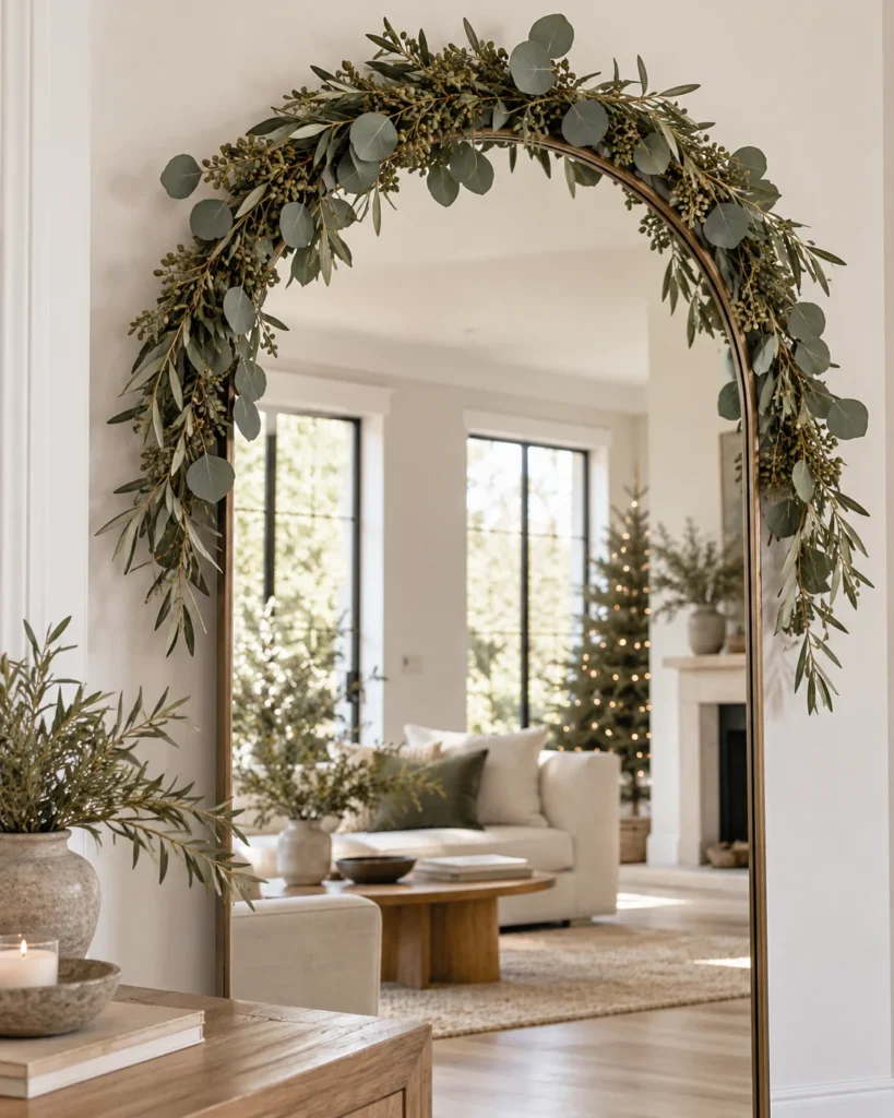 Seeded Eucalyptus and Olive Branch Arch
