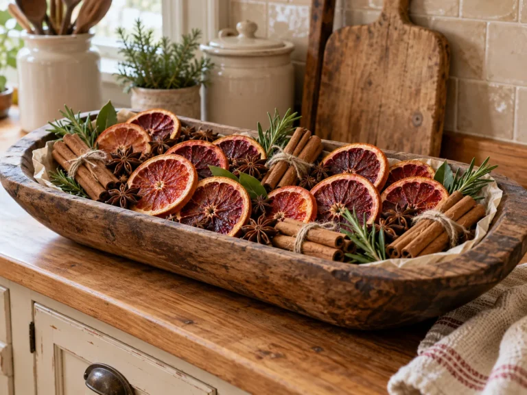 Simmer-Pot Cottagecore Display With Blood Oranges and Star Anise