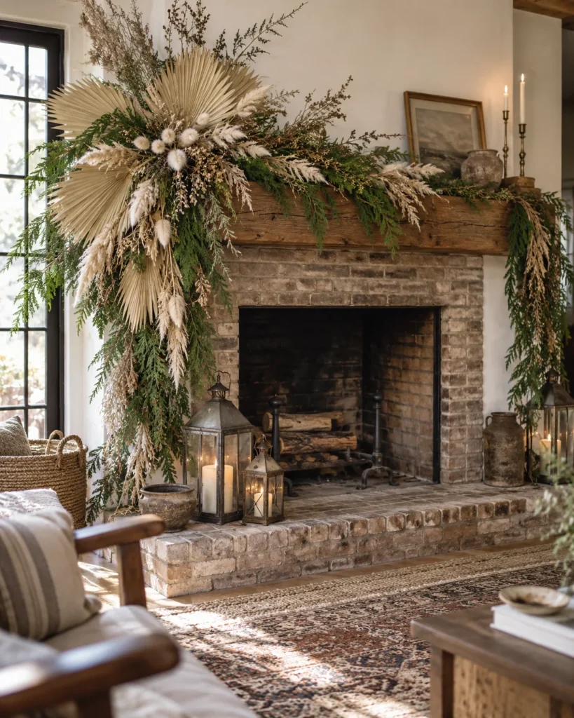 The Asymmetrical Dried Palm and Cedar Hearth Arch