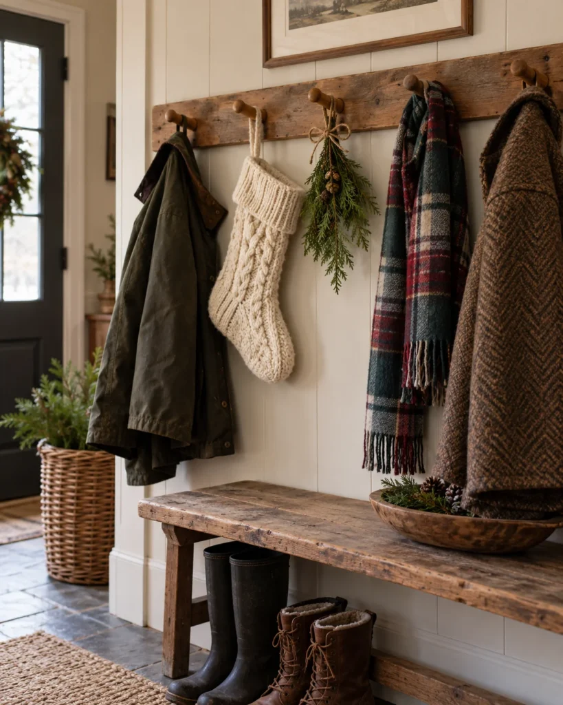The Coat-Hook Peg Rail Stocking Swag