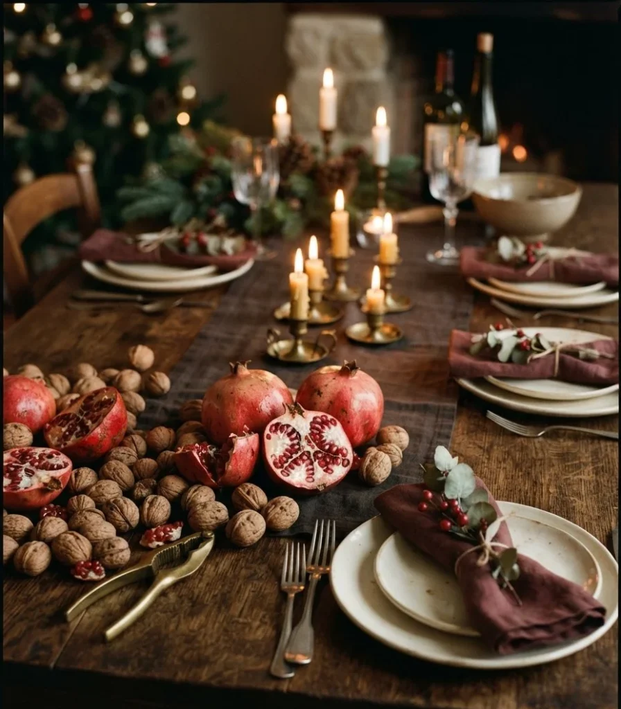 The Pomegranate and Walnut Tabletop Scatter