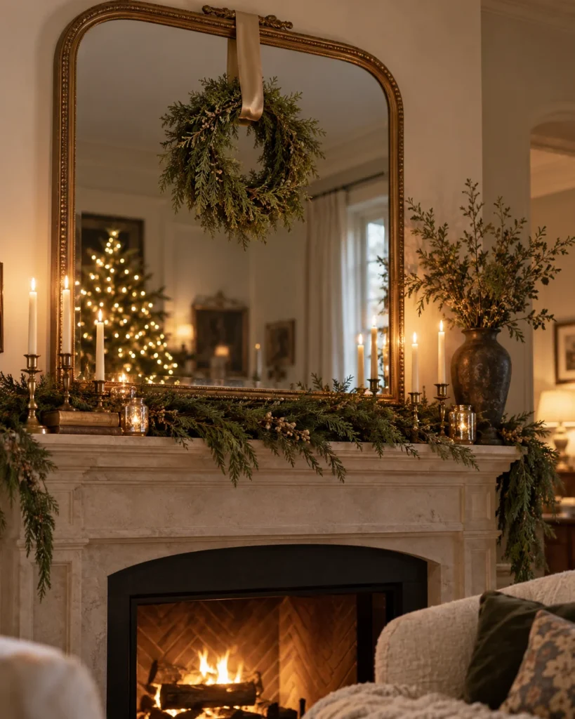 The Suspended Floating Cedar Wreath