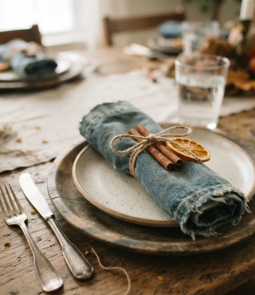 Weathered Denim Napkins