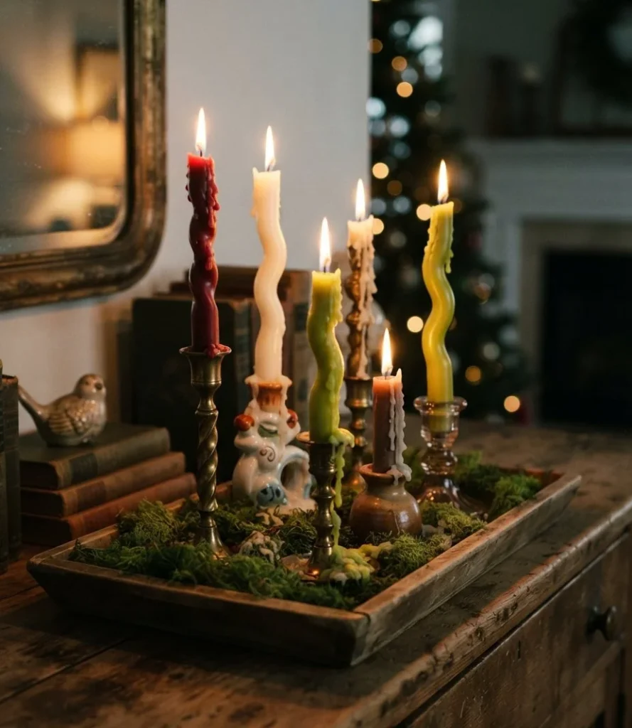 Whoville Crooked Candlestick Vignette