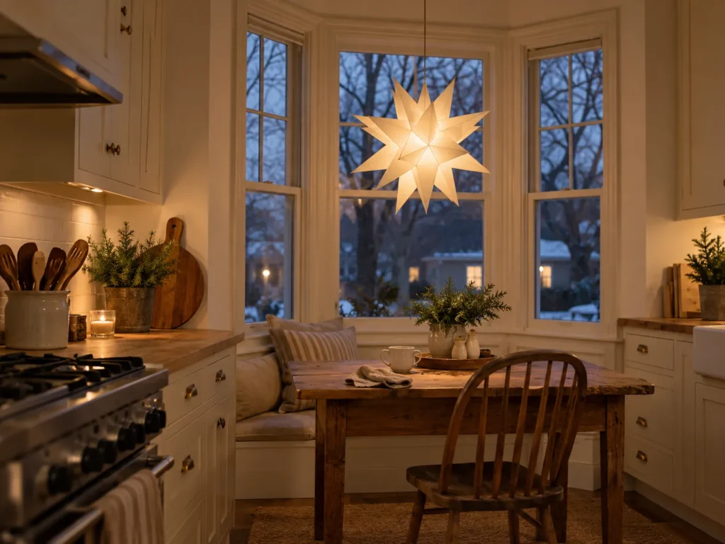 Window-Bay Paper Star Pendant